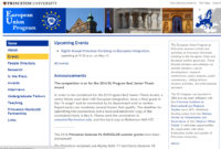screenshot of website for European Union Program