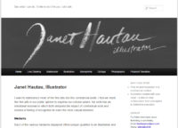 screenshot of website for Janet Hautau